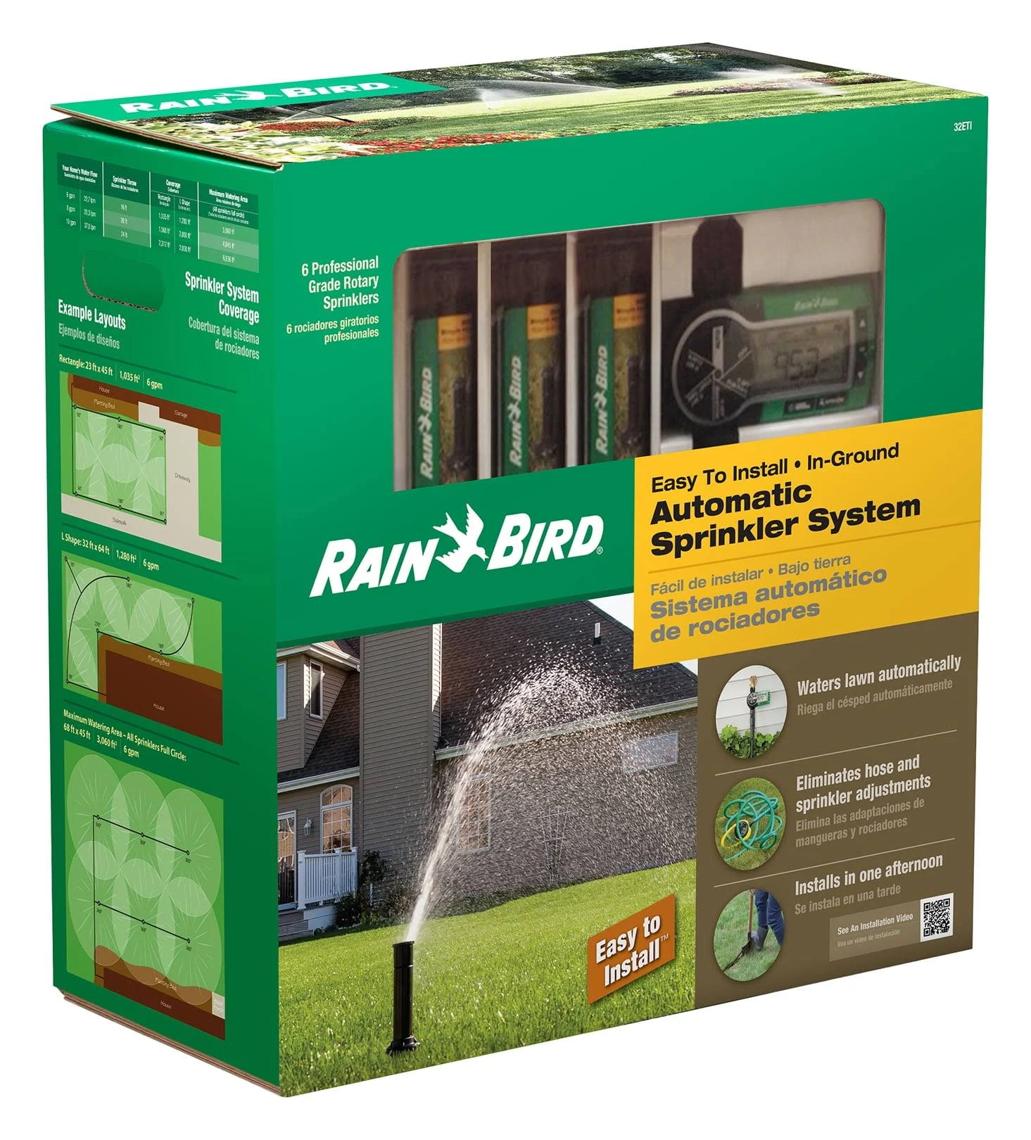 Rain Bird 32ETI Automatic Sprinkler System Kit