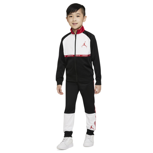 Shop Jordan Boys  Jumpman Air Blocked Tricot Set In Black/black