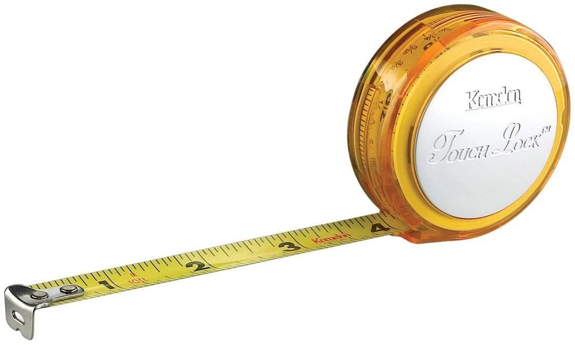 Komelon Touch Lock Tape Measure, 10' x 1/2'