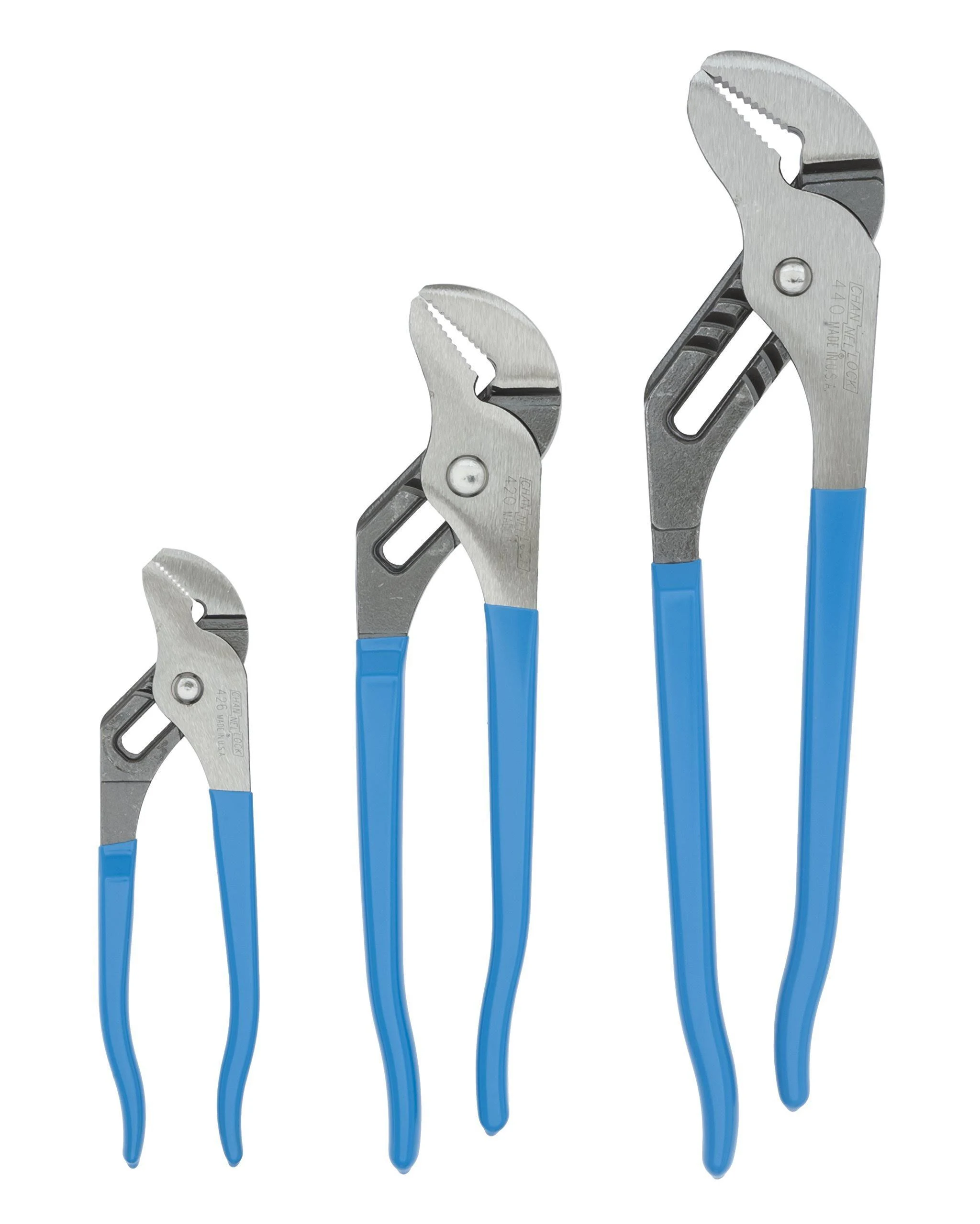 Channellock VJ-3 3PC V-Jaw Tongue & Groove Pliers Set