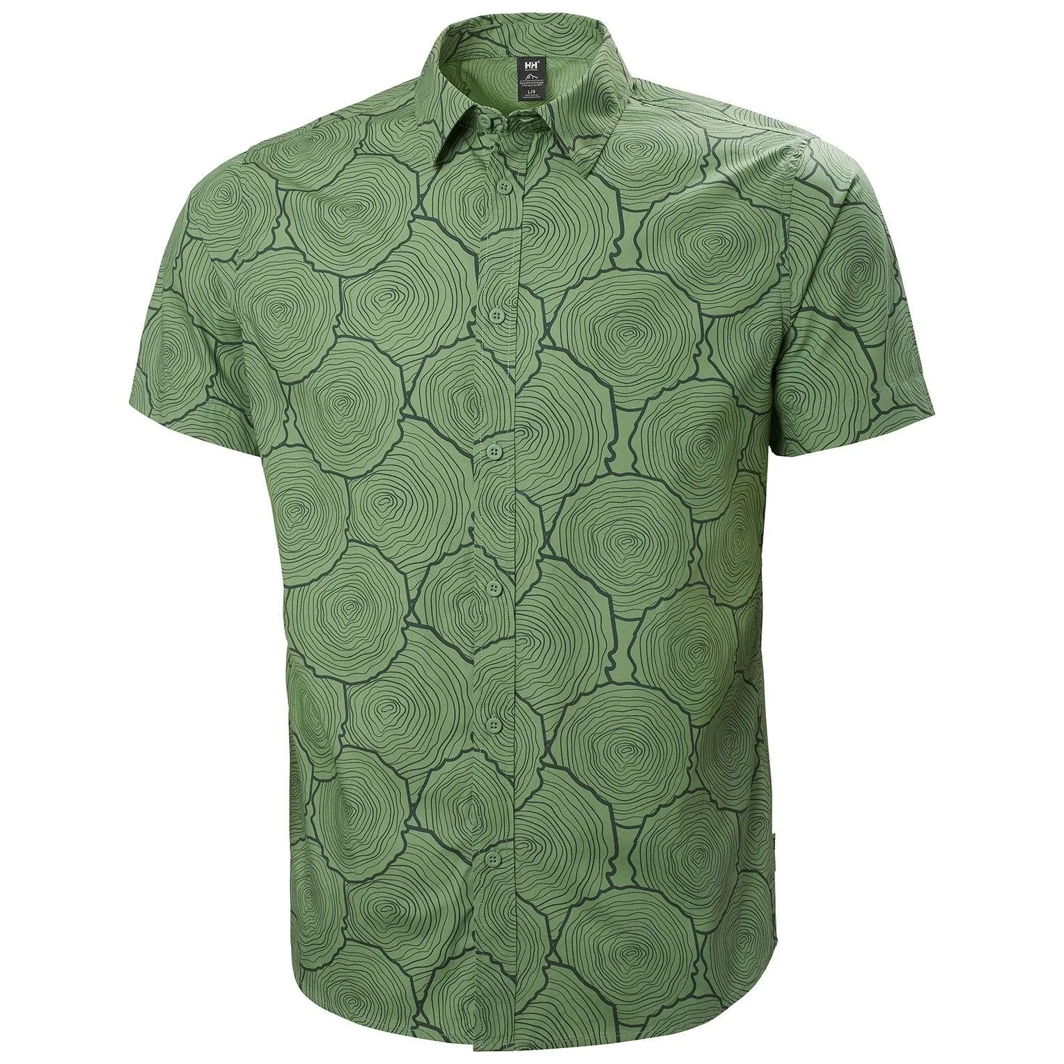 Helly Hansen Ftf Short Sleeve Shirt (Jade Tree Ring) Men's Clothing