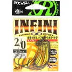 Ryugi HIN051 Infinity Offset Worm Hooks Size 3/0 (8503)