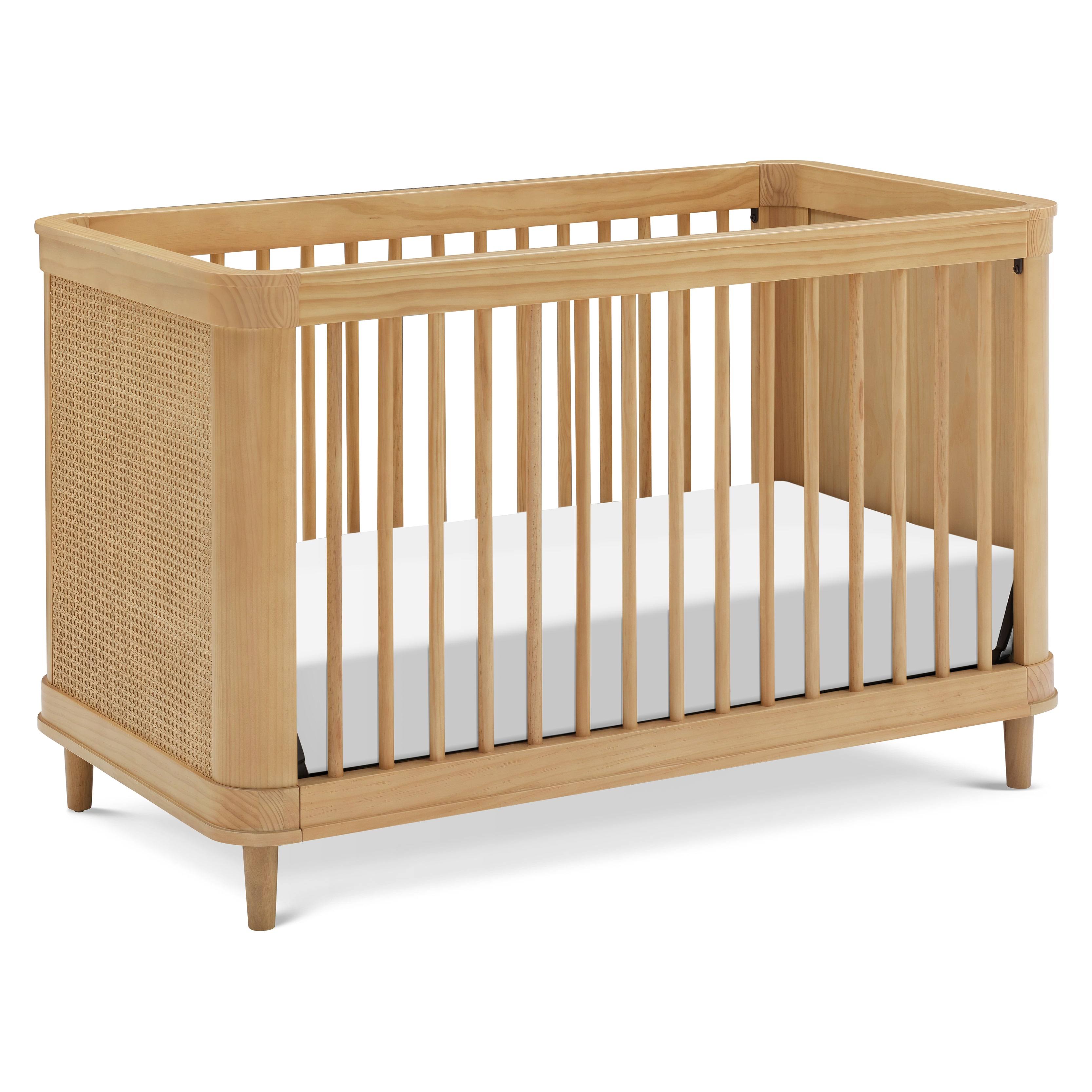 Namesake Marin 3-in-1 Convertible Crib with Cane Honey/Honey Cane