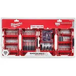 Milwaukee Drill and Driver Bit Set Shockwave Impact Duty Alloy Steel 100 Piece