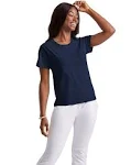 Hanes Originals Women's Plus Size Classic Fit T-Shirt, Size: 2XL, Blue