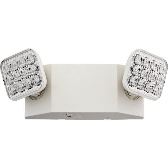 Lithonia Lighting EU2C M6 Emergency Light with 2 LED Lamps, Square, Ivory White