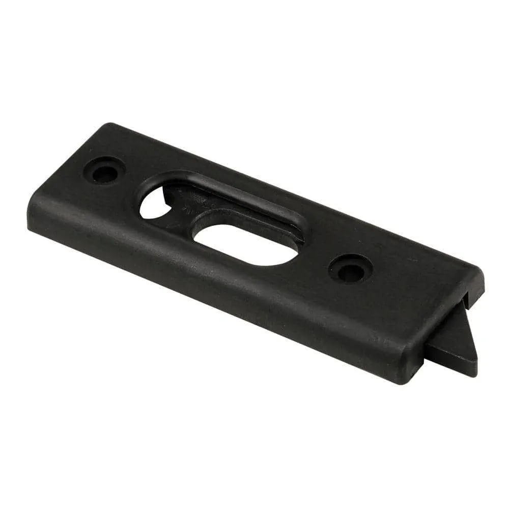 Prime-Line F 2725 Tilt Latch, Spring-Loaded, Black, Plastic, 2-1/16 In. Hole Centers (2 Pack)