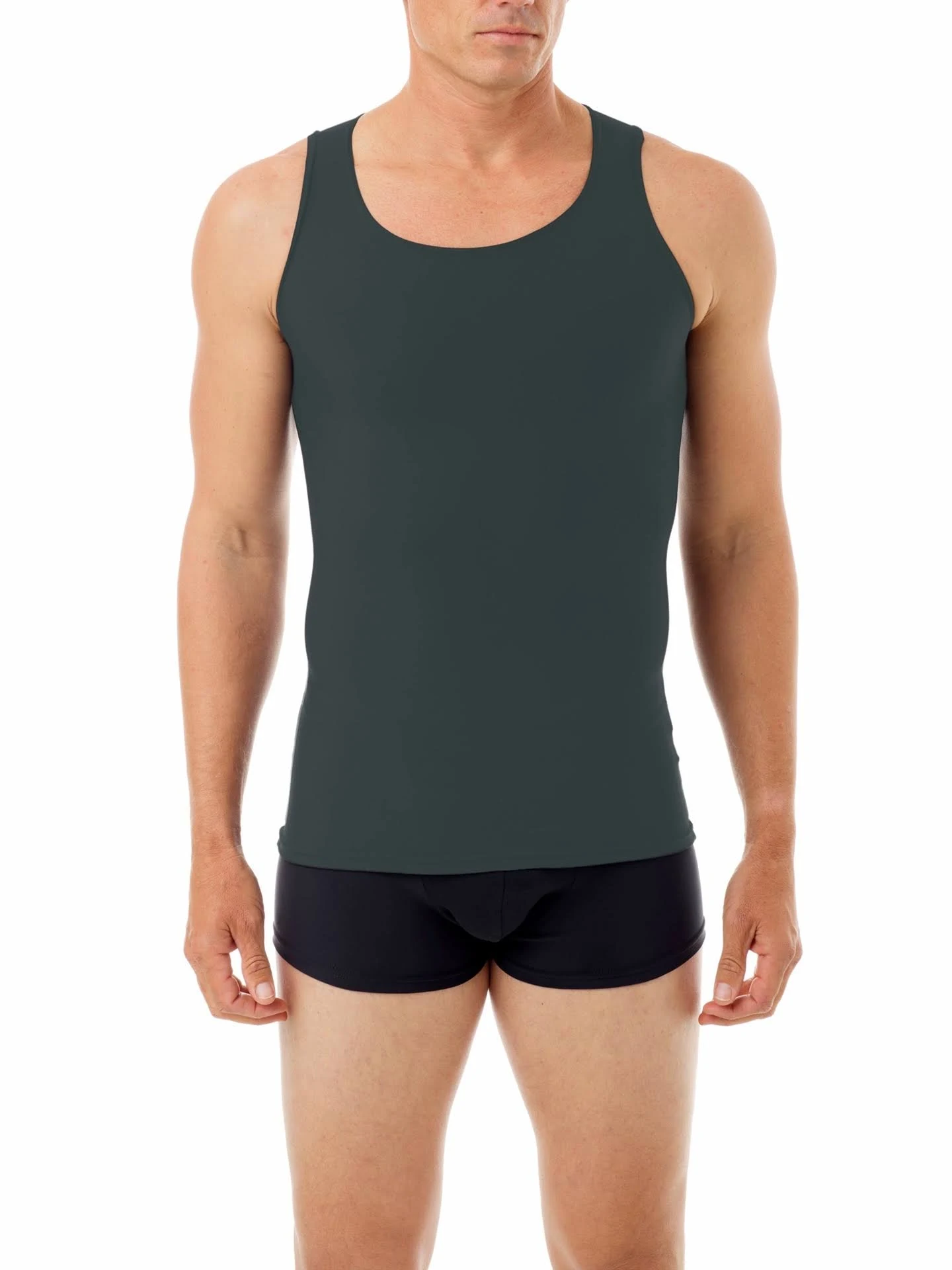 Underworks Mens Microfiber High Performance Compression Tank for Workouts, Sports Training and Shaping 473