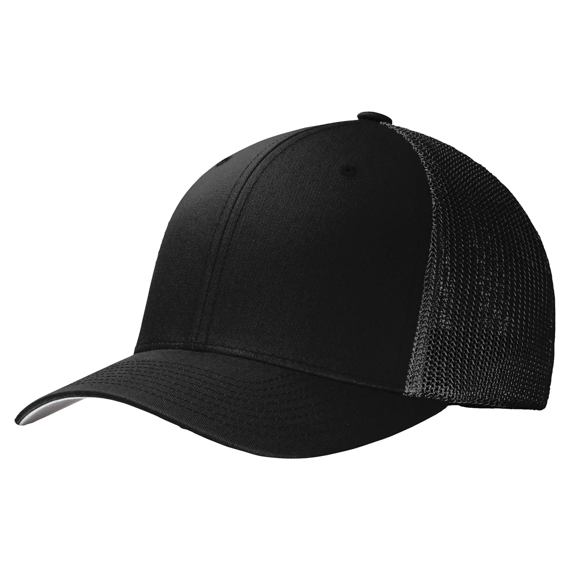 Port Authority C812 Flexfit Mesh Back Cap - Black Black