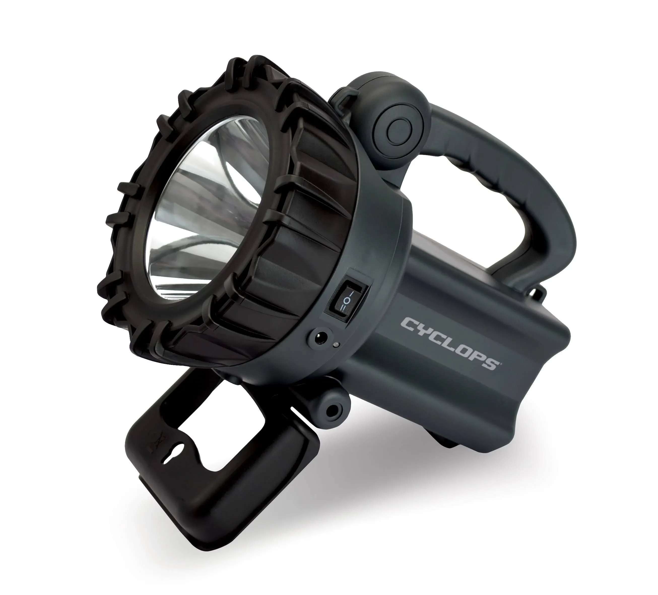 Cyclops Rechargeable Portable Handheld 10-Watt 850 Lumens Spotlight with AC/DC Charger/12V DC Car Plug Adapter