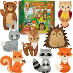 craftorama Sewing Kit for Kids, Fun and Educational Animal Craft Set for Boys and Girls Age 7-12, Sew Your Own Felt Animals C