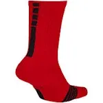 Nike Elite Basketball Crew Socks, Boy's, Size: Medium, Red