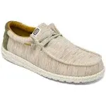 Hey Dude Men's Wally Jersey Shoes, Size 8, Taupe