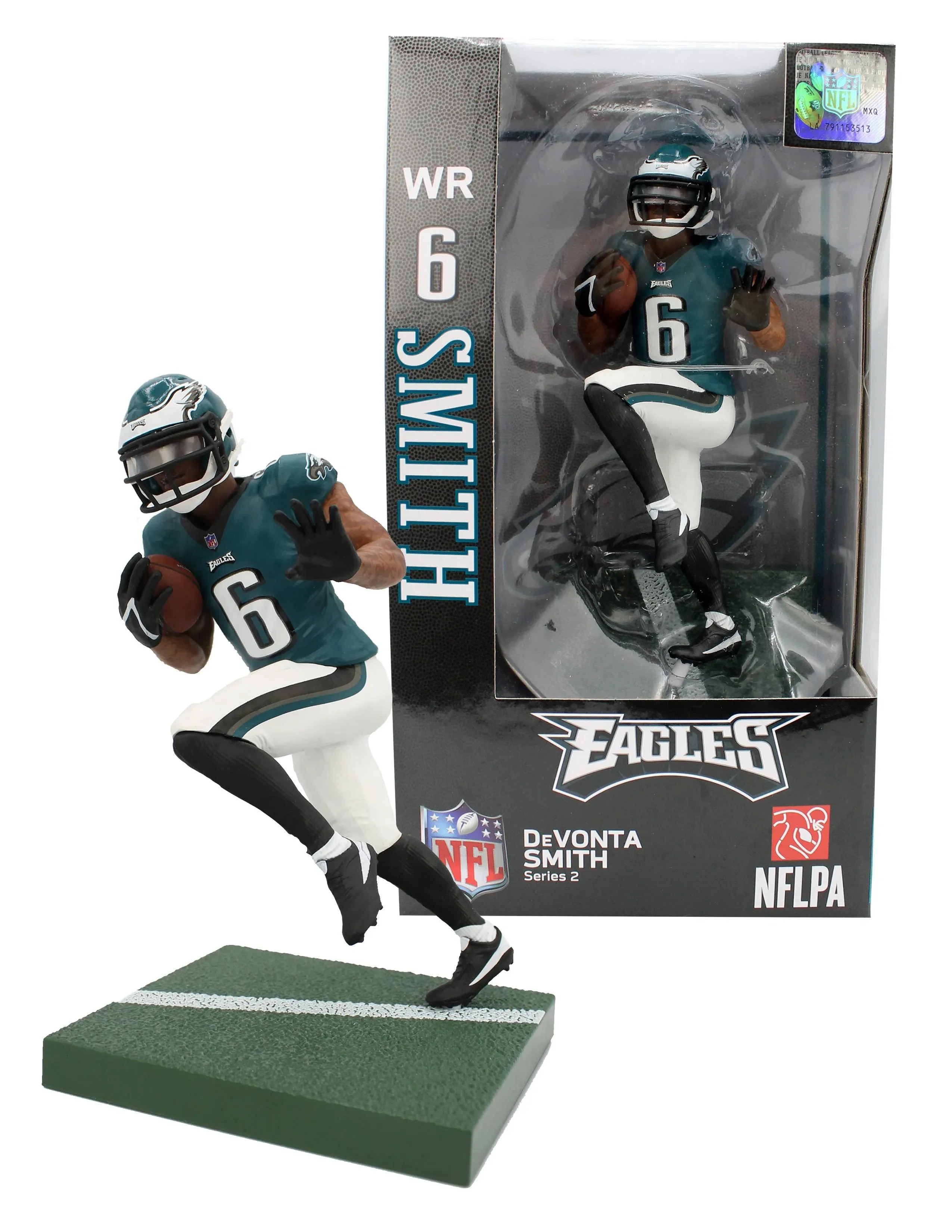 NFL Philadelphia Eagles Series 2 DeVonta Smith Action Figure [Regular Version, Green Jersey]