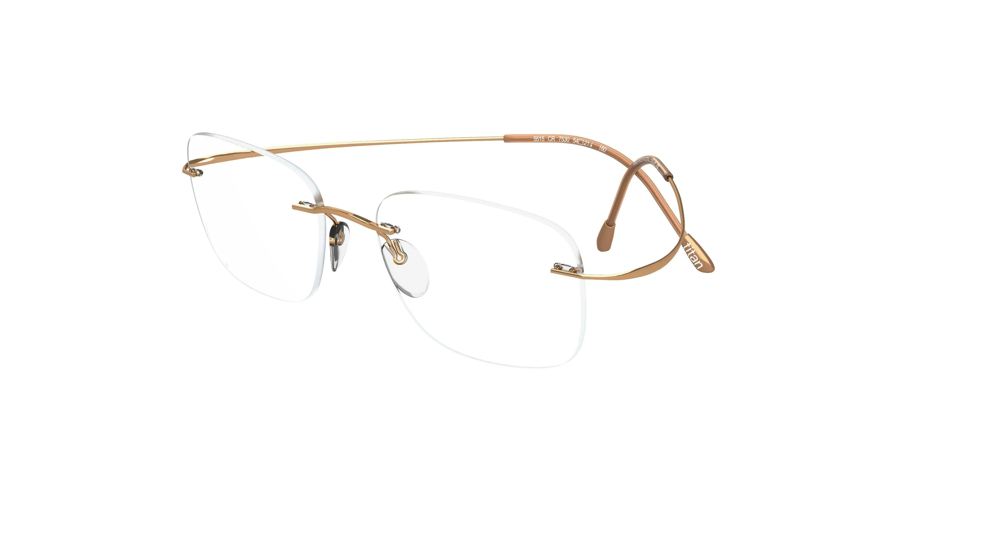 Silhouette Eyeglasses TMA Must Collection Chassis 5515 Rimless Optical Frame ...