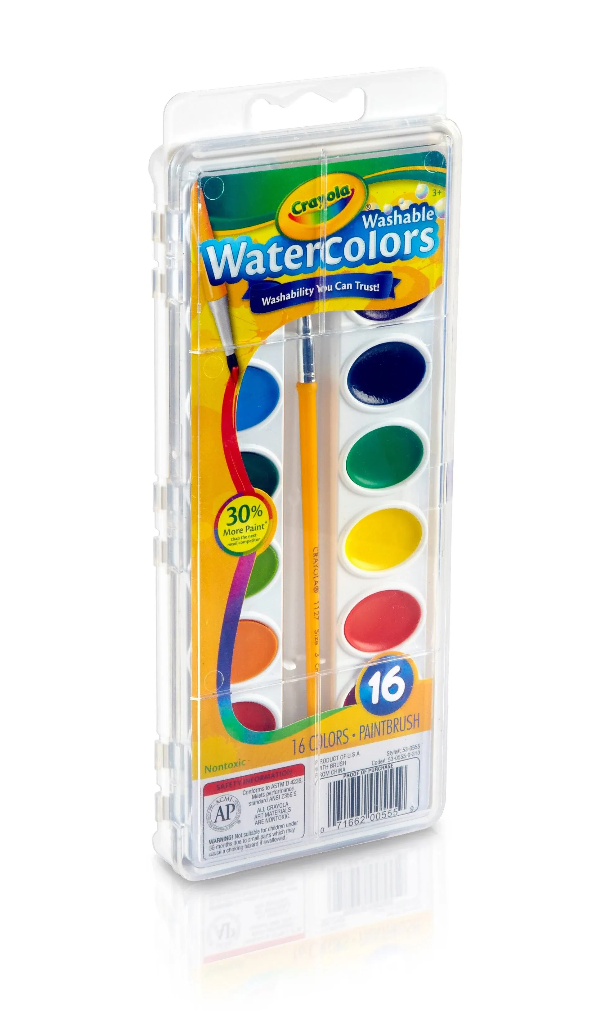 Crayola Washable Watercolors - 16 Colors