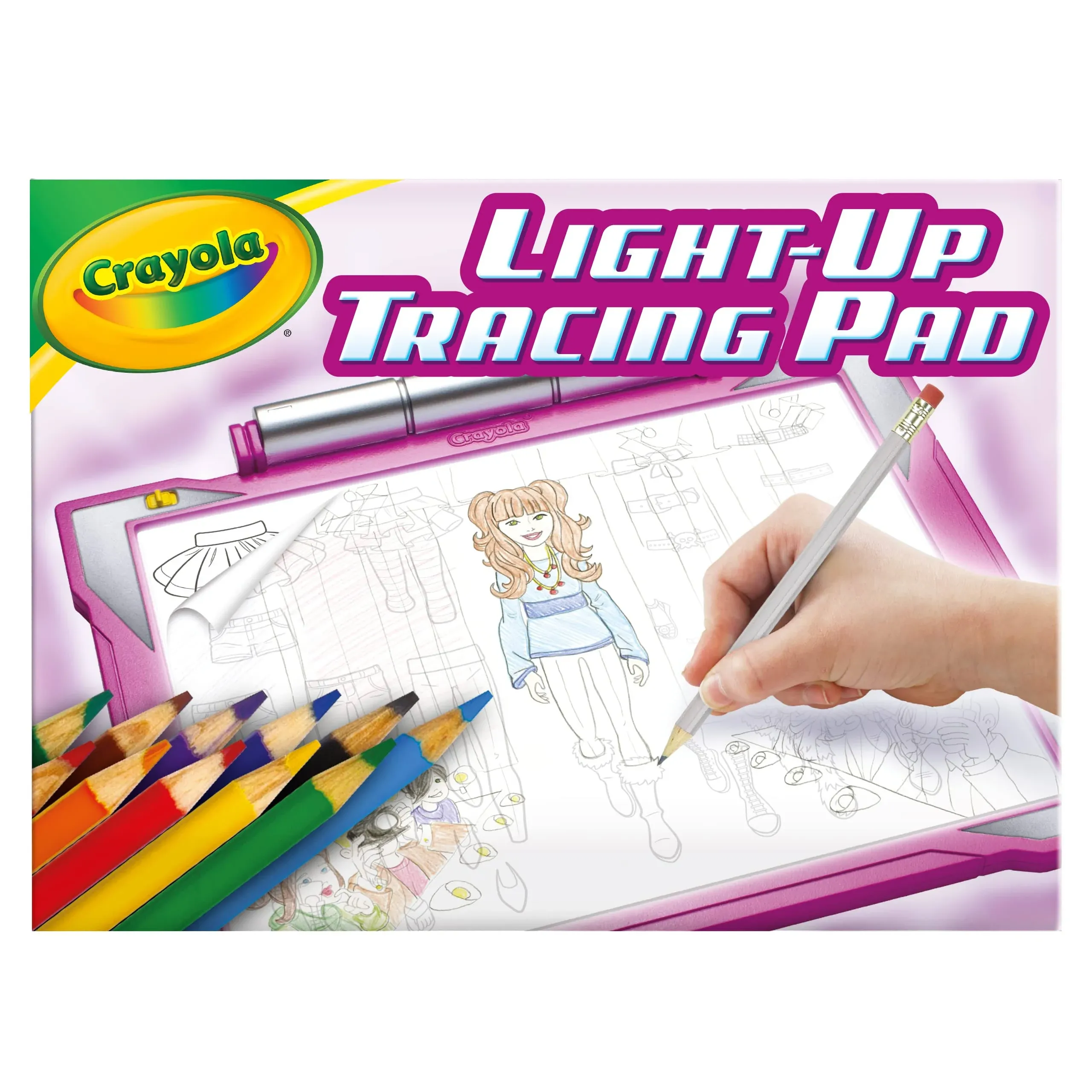 Crayola Light Up Tracing Pad, Pink, Toys, Gifts for Girls & Boys, Child