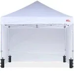 MASTERCANOPY Heavy Duty Pop-Up Canopy Tent with Sidewalls White