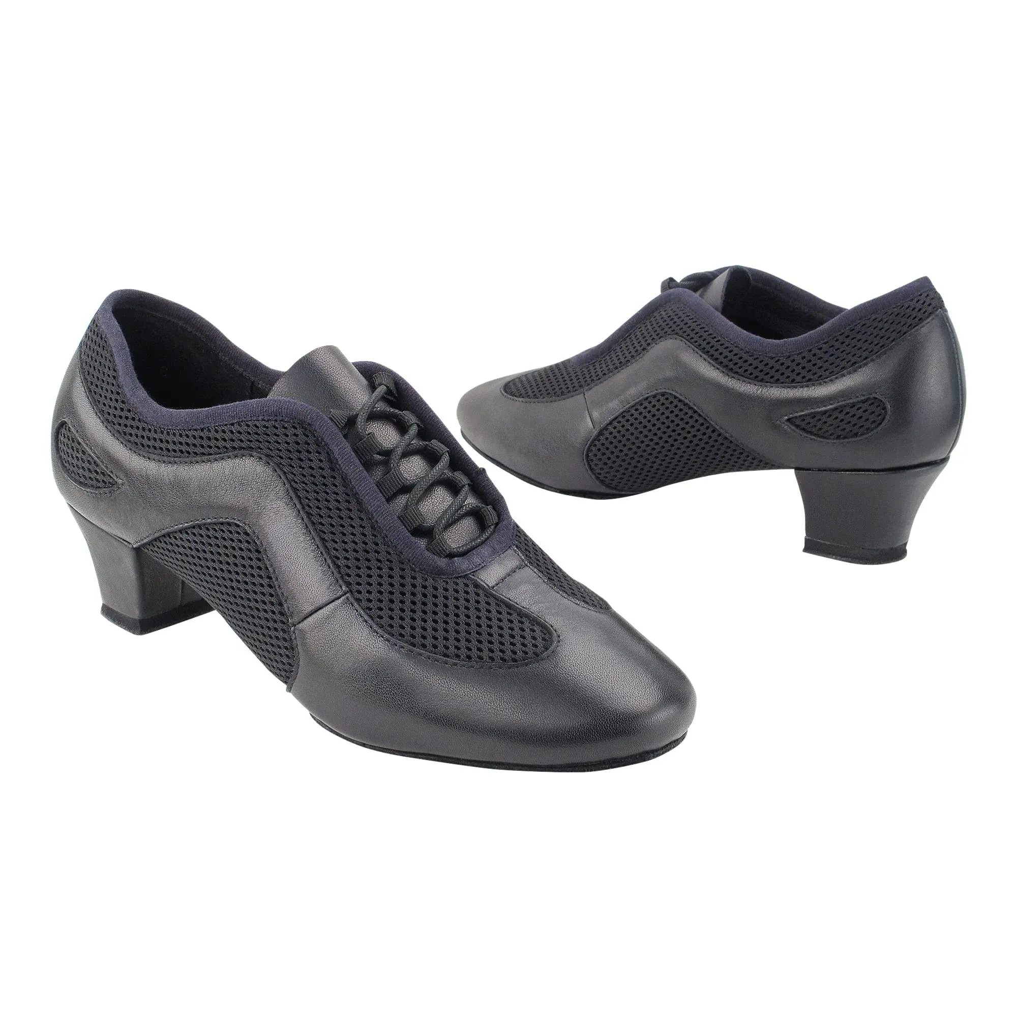 Very Fine Cd702bbx Ladies' Practice Shoes, Black Leather, 1.5" Medium Heel, Size ...