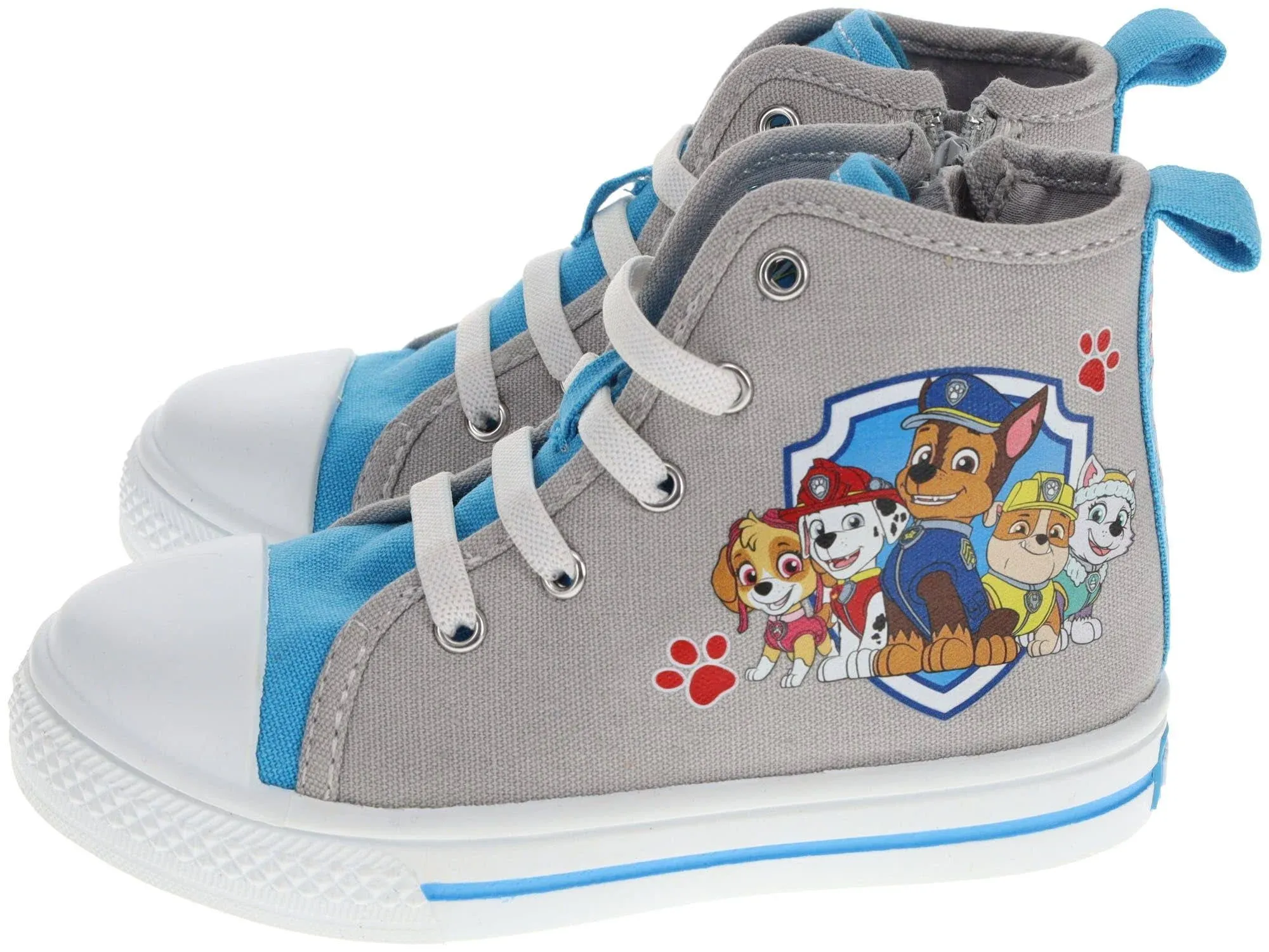 Paw Patrol Toddler Shoes,High Top Sneakers Zipper Closure,Toddler Size 6 to 11