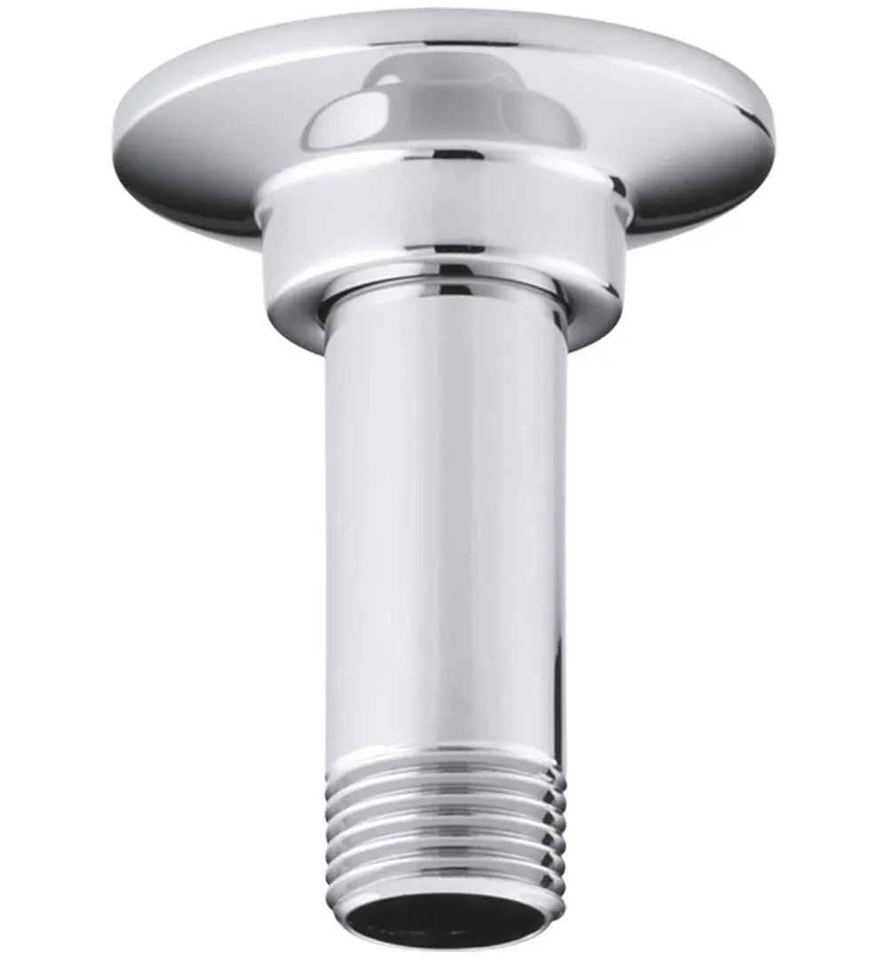 Kohler K-7396-CP; 3" straight ceiling-mount showerarm and flange; in Polished Chrome