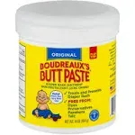 Boudreaux's Butt Paste Original Diaper Rash Cream, Ointment for Baby, 16 oz Jar