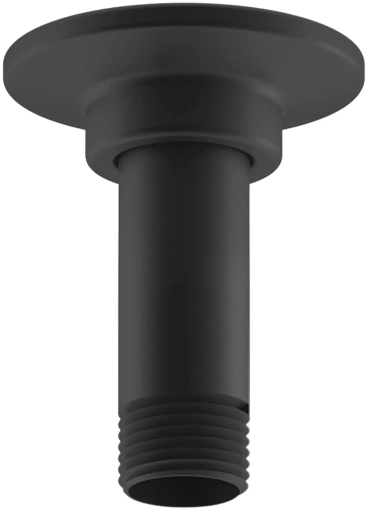 Kohler 3" Ceiling-Mount Rainhead Arm and Flange Matte Black (K-7396-BL)