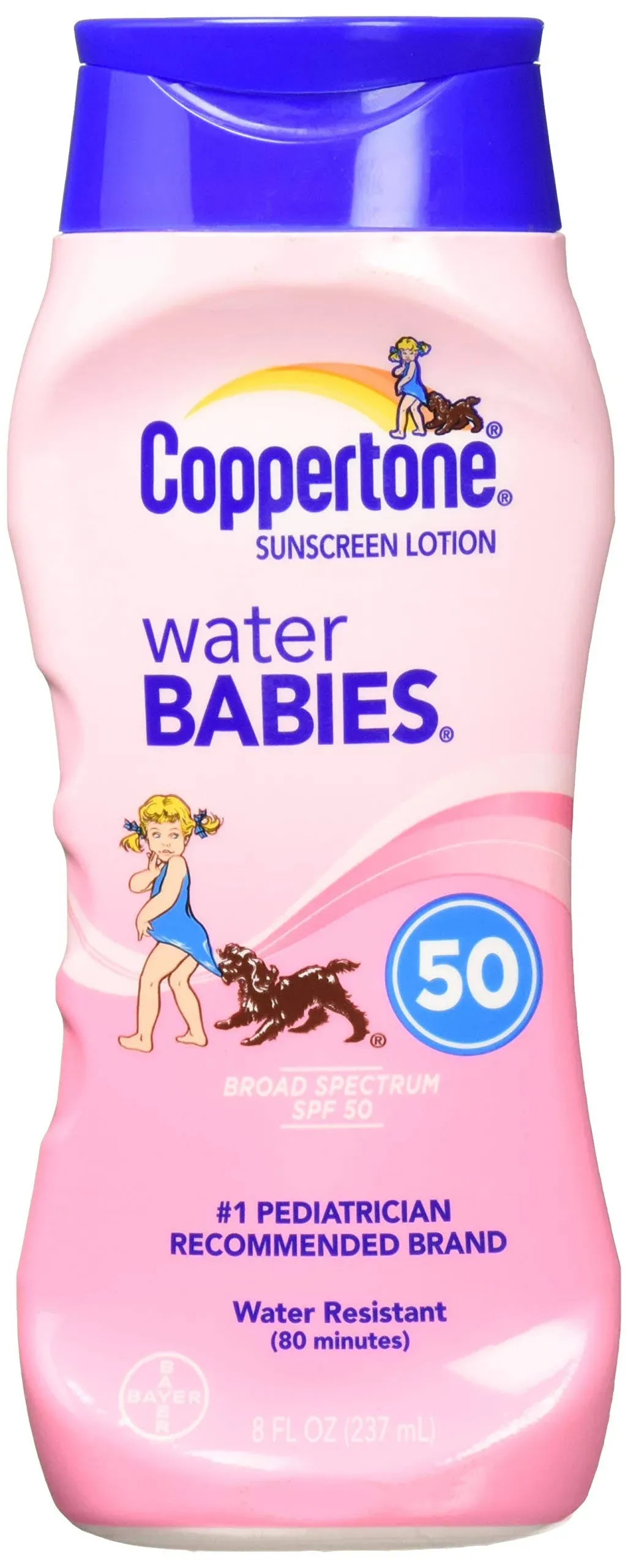 Coppertone Sunscreen Lotion Water Babies SPF 50 - 8 fl oz