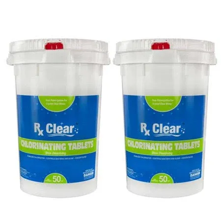 RX Clear 3" Stabilized Chlorine Tablets - 100 lbs