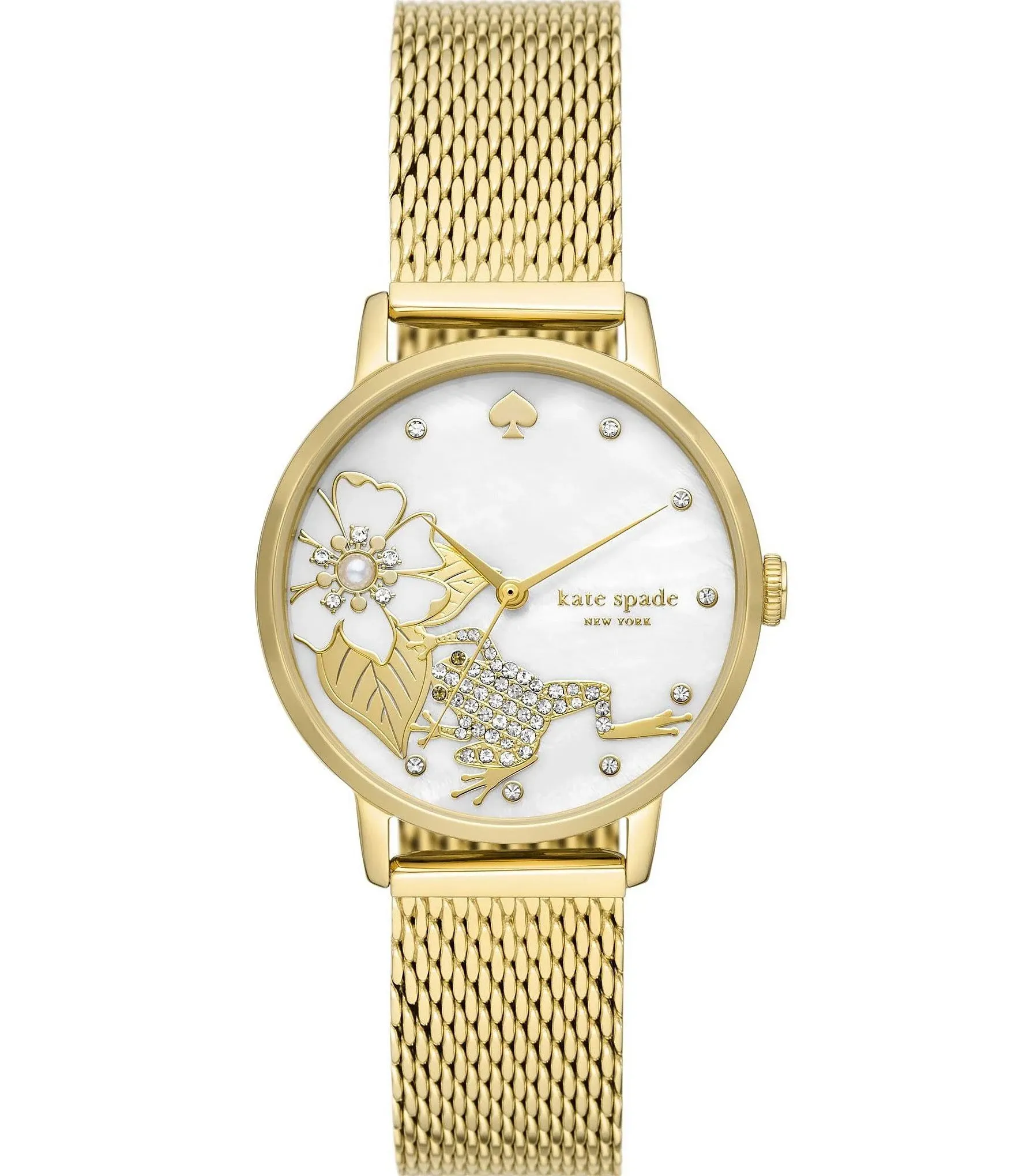 Kate Spade New York Women's Metro Gold-Tone Stainless Steel Mesh Watch