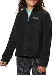 Columbia Benton Springs Fleece Jacket - Girls Black Medium