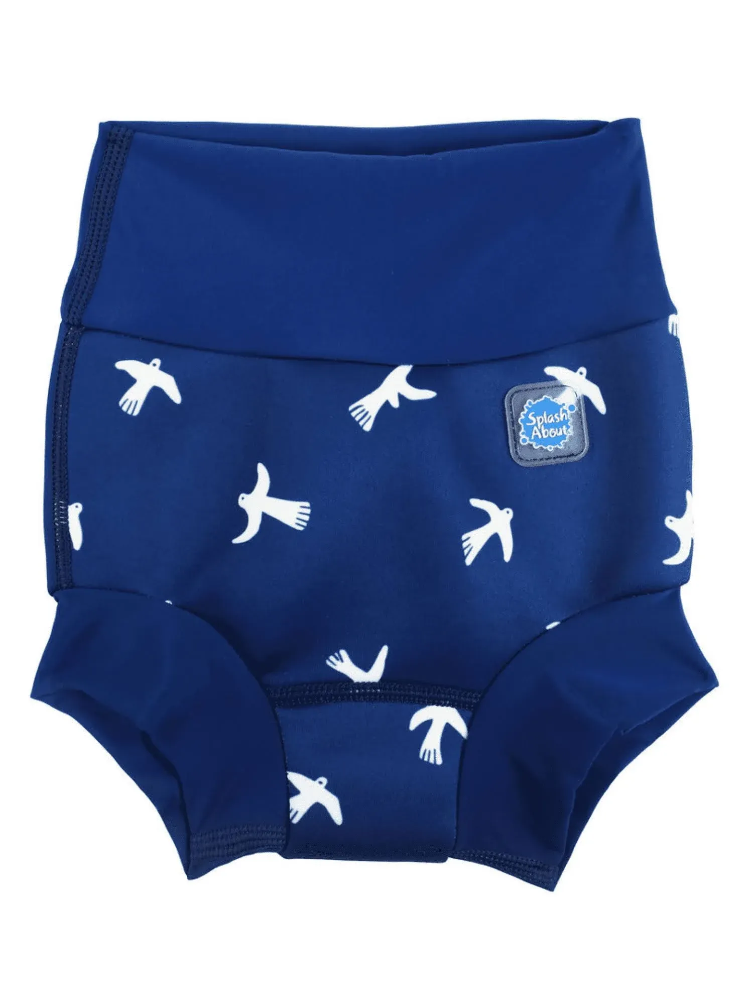 Splash About Happy Nappy Reusable Swim Diaper, White Birds, 3-6 Months