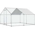 Morngardo Chicken Coop Large Metal Run for 20 Chickens Walk in Yard Poultry Cage Hen House with Waterproof Cover (96.8 Square Feet)