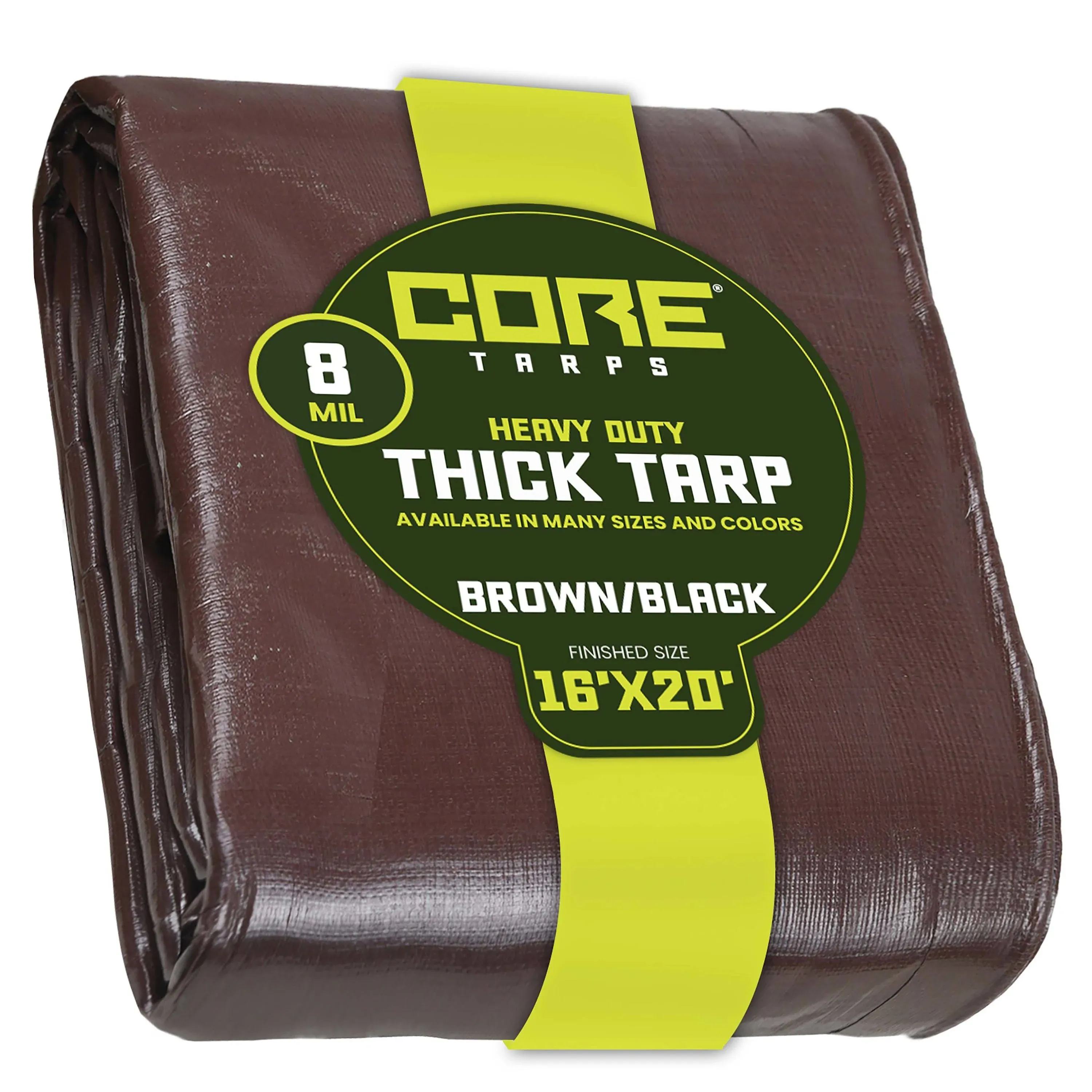 Core Tarps  Heavy Duty Brown/Black 8 Mil Tarp.