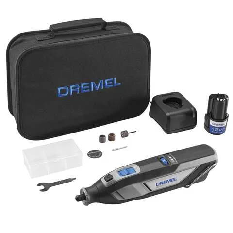 Dremel 8220-1/28 12-Volt Max Cordless Rotary Tool Kit- Engraver, Sander, and Polisher- Perfect for Cutting, Wood Carving, Engraving, Polishing, and Detail Sanding- 1 Attachment & 28 Accessories