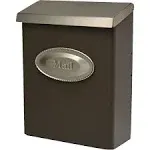 Gibraltar Mailboxes Designer Classic Galvanized Steel Wall Mount Venetian Bronze Mailbox