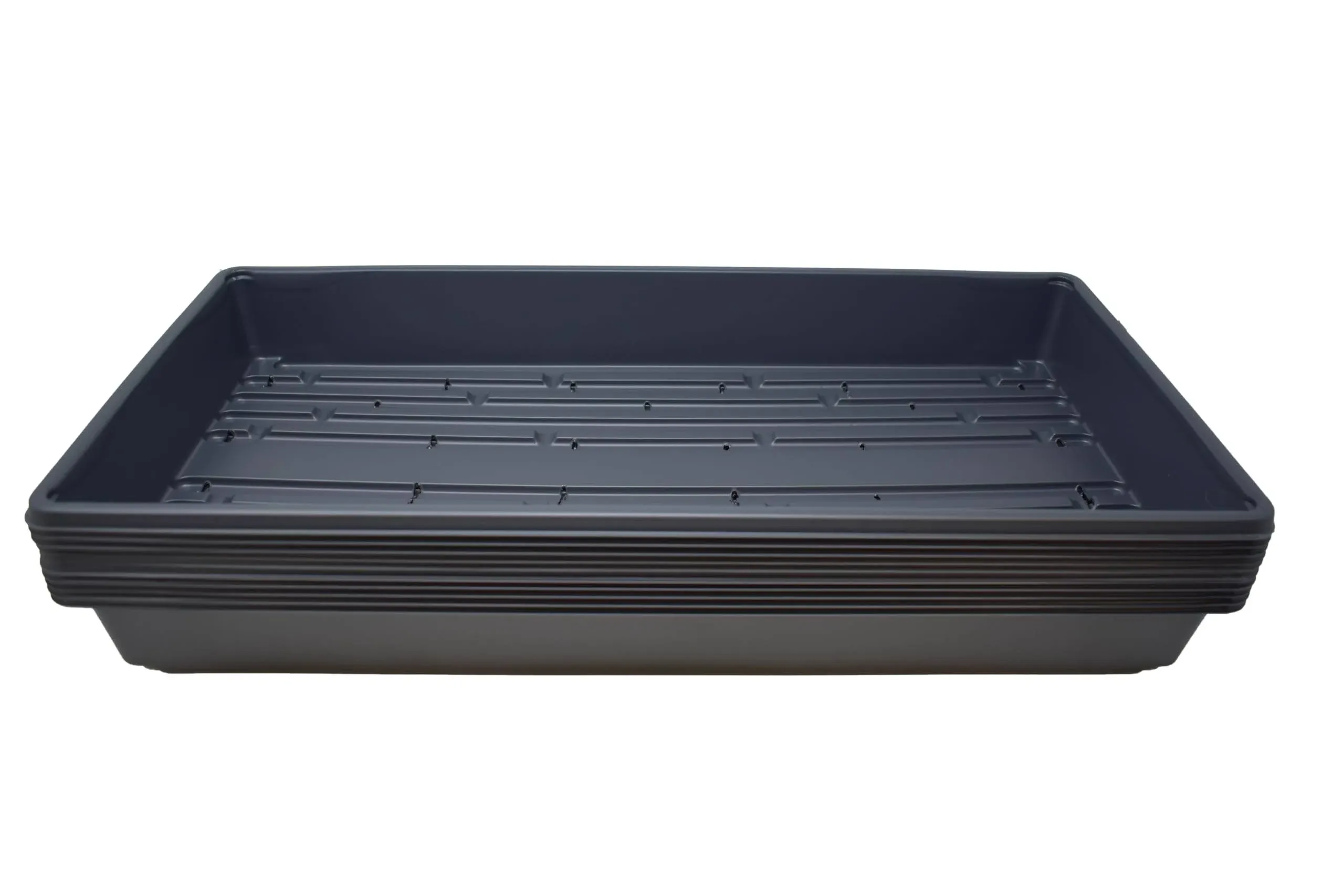 10 Plant Growing Trays (No Drain Holes) - 20&#034; X 10&#034; - Garden Seed Starter Trays