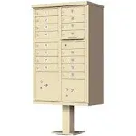 Vital 16 Door CBU Cluster Mailbox - Sandstone