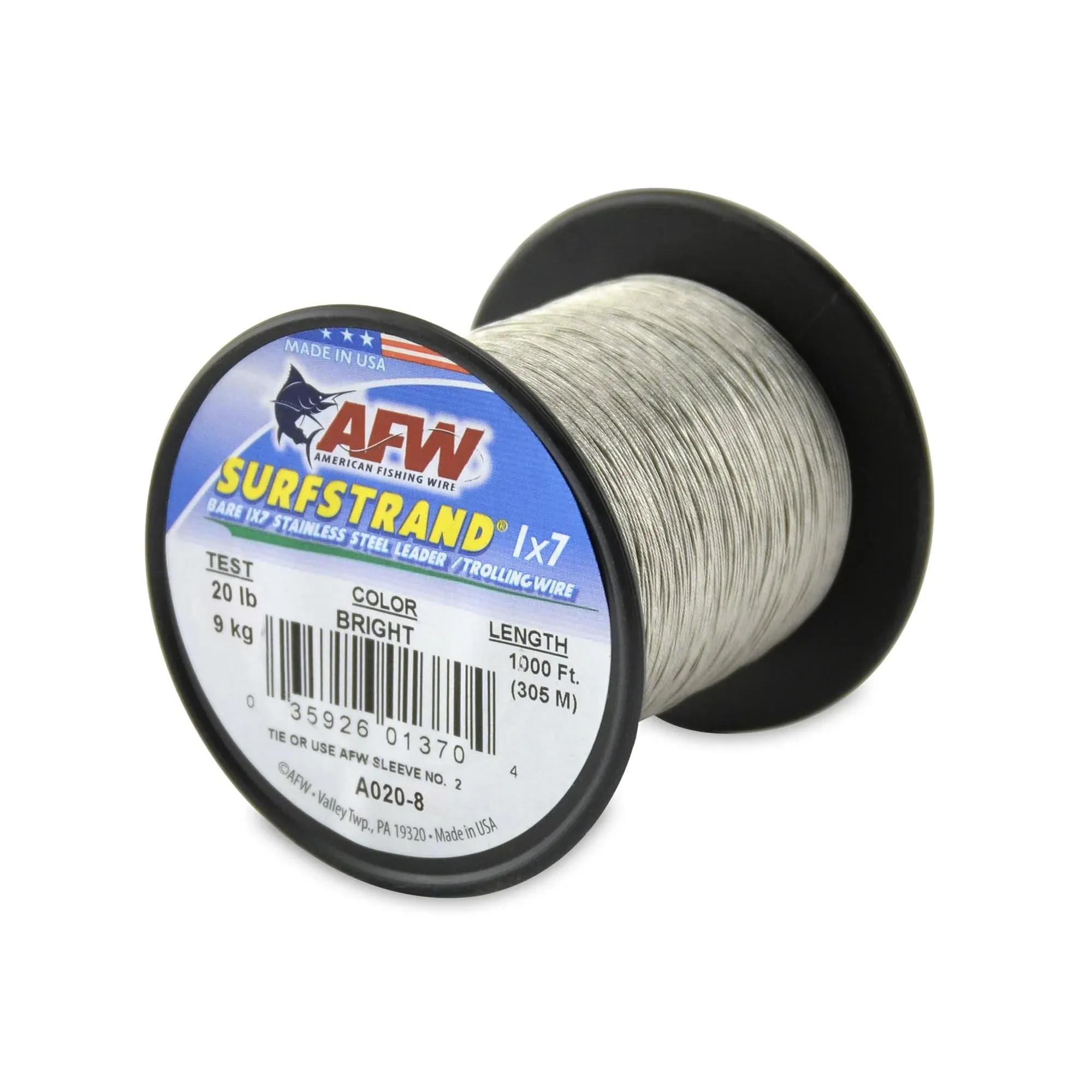 AFW Surfstrand Bare 1x7 Stainless Steel Leader Wire