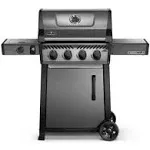 Napoleon - Freestyle 425 Propane Gas Grill with Side Burner - Graphite Grey