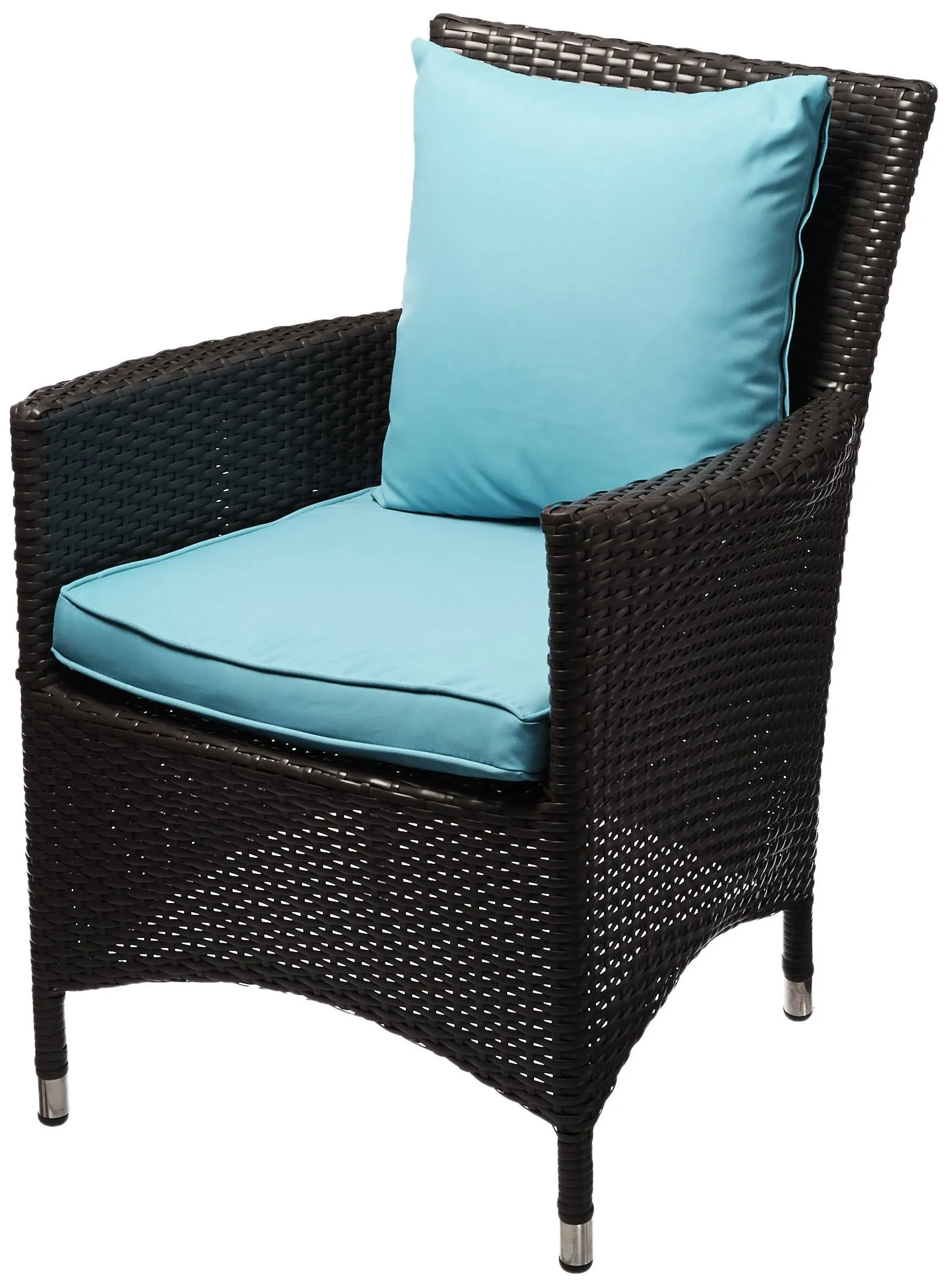 Modway Convene Dining Outdoor Patio Armchair - Espresso Turquoise