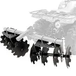 Camco Black Boar ATV/UTV Disc Harrow Implement | Features 8 Rotating Discs & 2 Independently Adjustable Implement Sides from 0 to 15 or 30-Degree