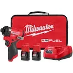 Milwaukee 3453-22 - M12 FUEL 1/4" Hex Impact Driver Kit