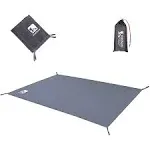  Outdoor Waterproof Multi-Purpose Camping Tent Tarp Ground Grey 140x210cm