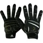 El Guante de Marshawn Lynch oficial – Bionic guantes Beast Mode Full dedo guantes para levantamiento de fitness/W/Natural Tecnología de ajuste de los hombres, (2 unidades), color negro