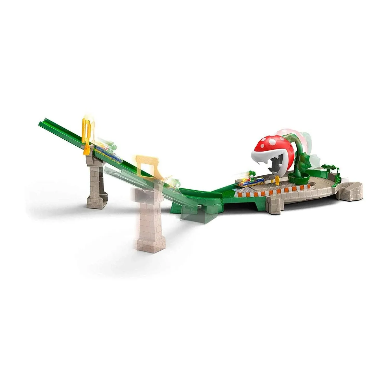 Hot Wheels Mario Kart Piranha Plant Slide Track Set