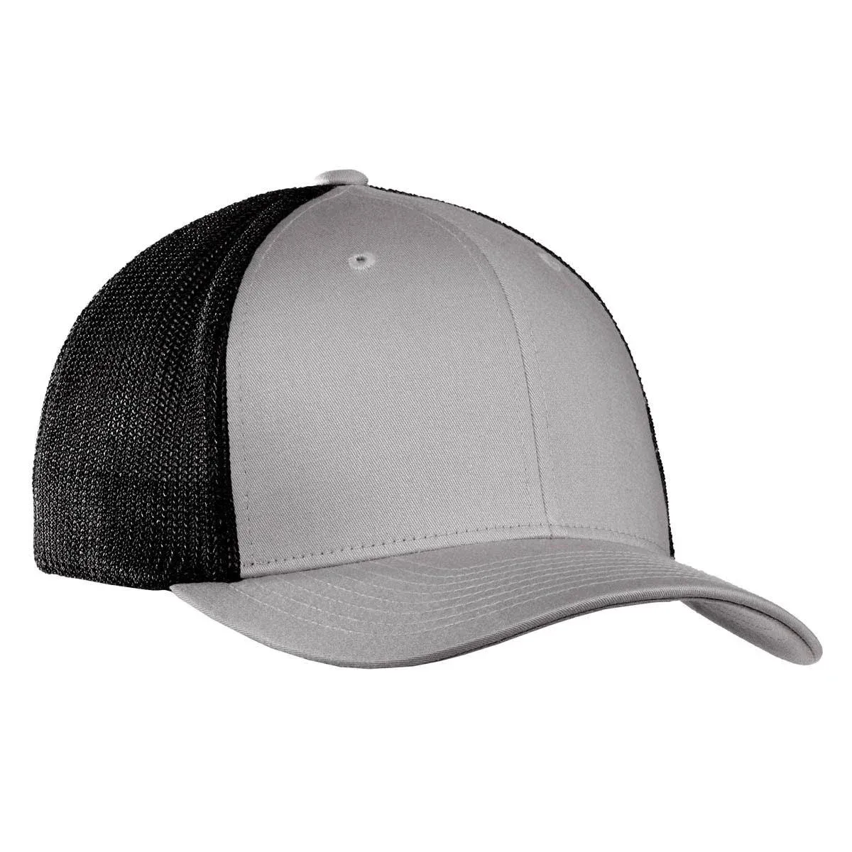 Port Authority C812 Flexfit Mesh Back Cap - Silver Black