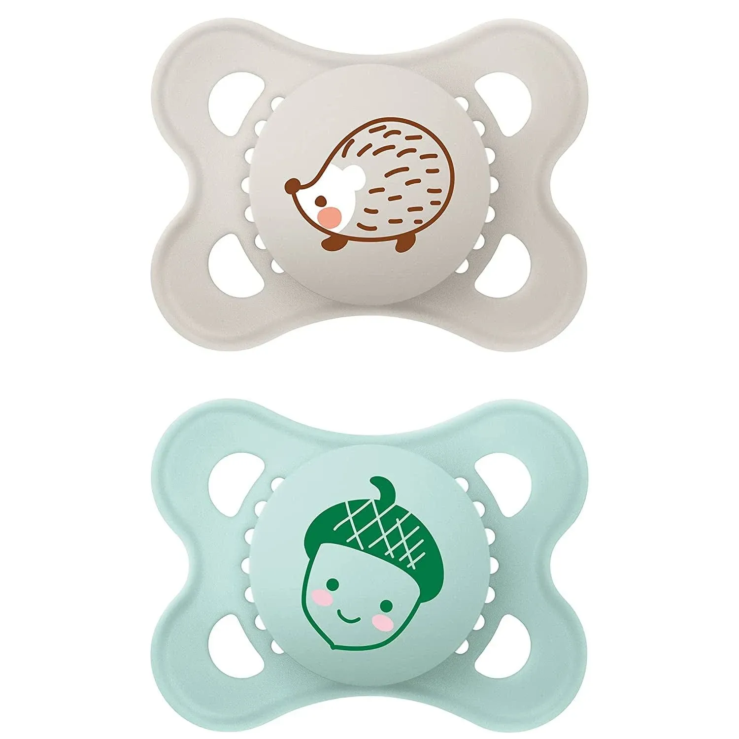 Mam Original Matte Pacifier, 0-6 Months, Unisex, 2 Pack