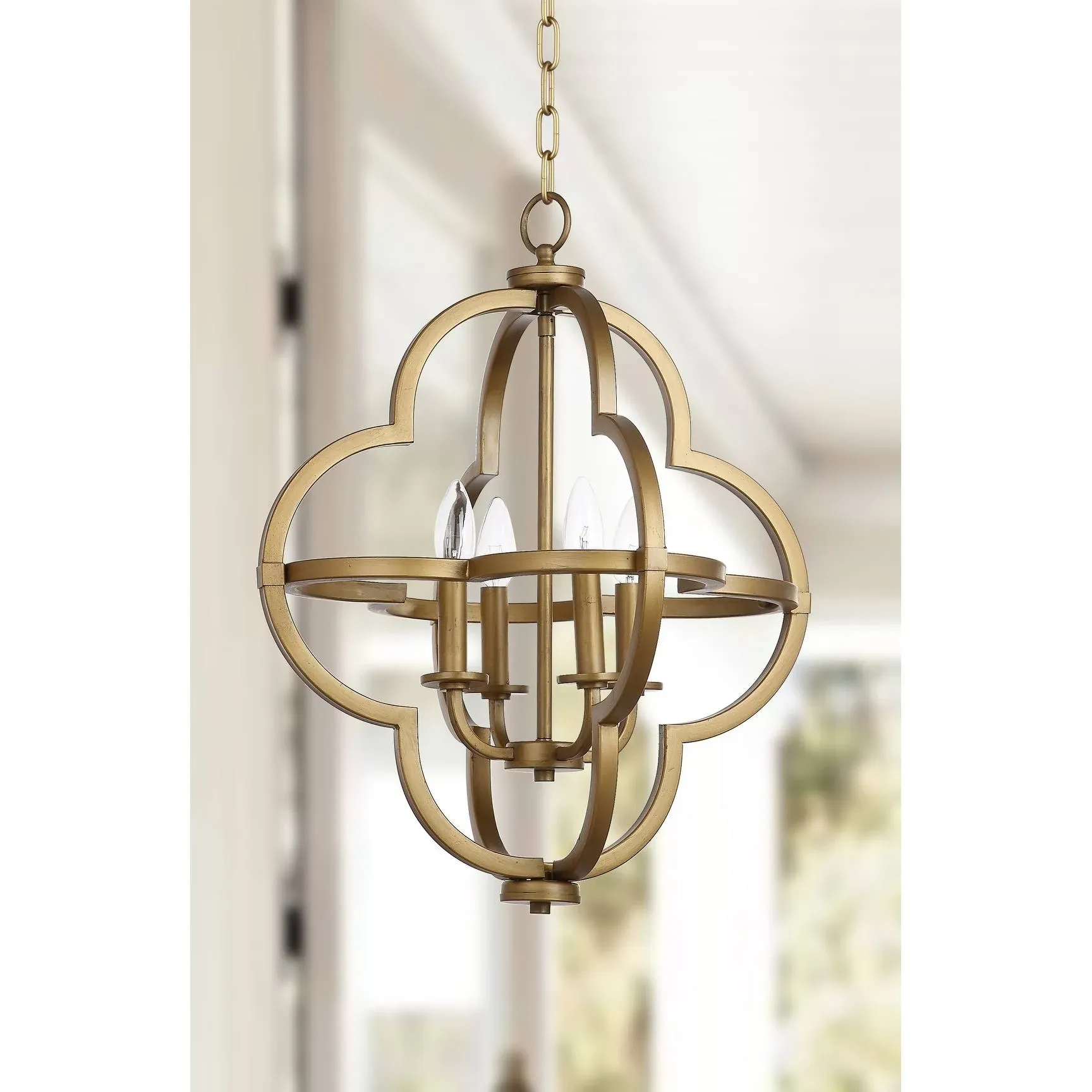 Safavieh Millard Gold 18.5" Adjustable Orb Pendant