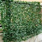 Costway 40''x95'' Faux Ivy Leaf Decorative Privacy Fence Screen Artificial Hedge Fencing - Green